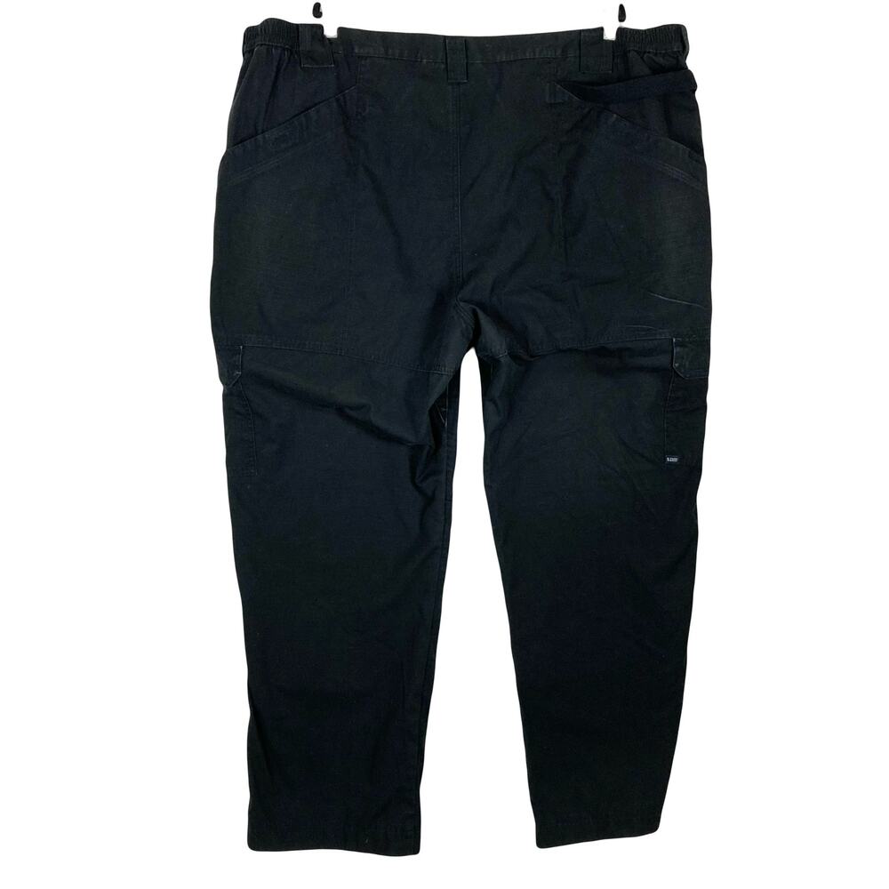 5.11 TACTICAL SERIES Pant 52 Mens Black Cargo Regular-Fit Ripstop Resistant - Picture 2 of 16